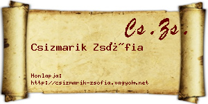 Csizmarik Zsófia névjegykártya