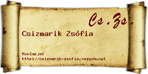 Csizmarik Zsófia névjegykártya